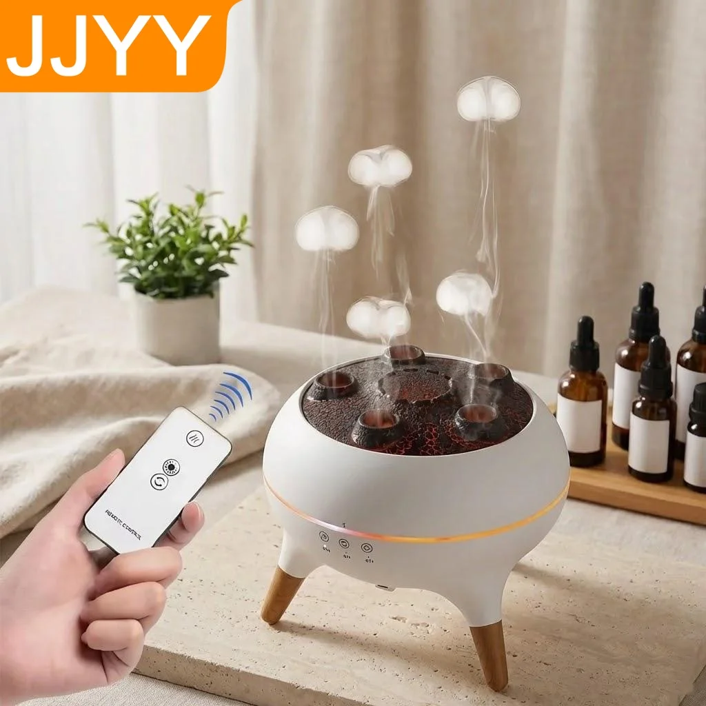 

Динамический увлажнитель воздуха «Медуза» с холодным туманом, 7 цветов подсветки, аромадиффузор, 28 дБ, бесшумный, с автоматическим отключением, для спальни