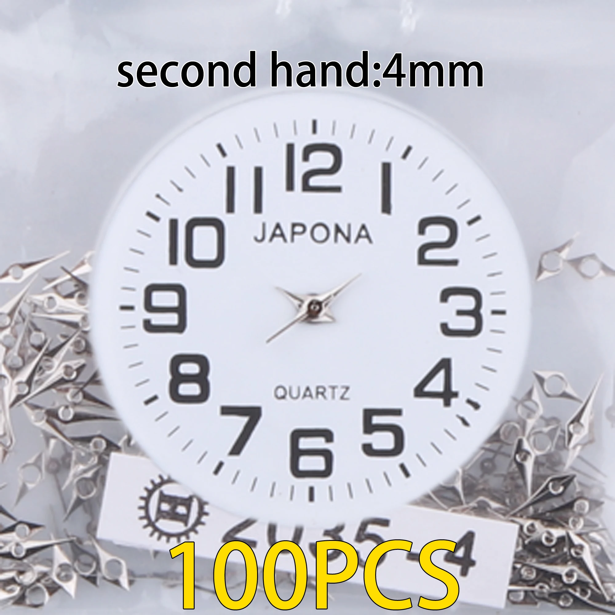 100pcs watch hands silvery Watch hand Watch pointer 2035 watch hand, applicable PC21 hand sl68 hand gl68 hand sl39 hand