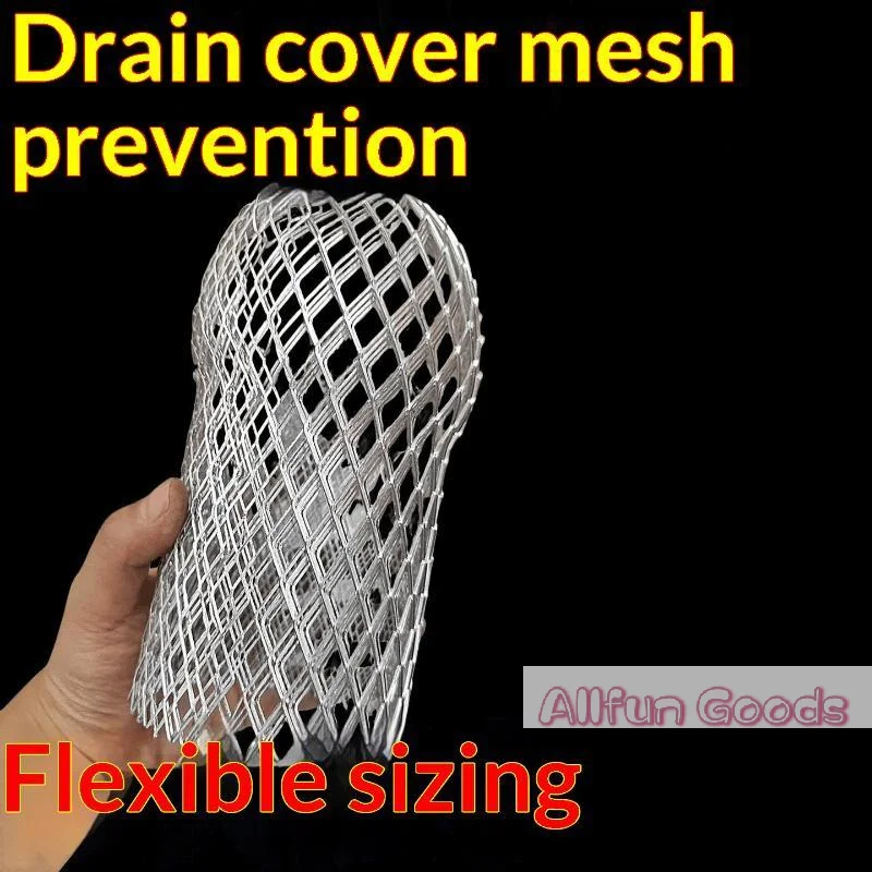 [TG835]Aluminum Alloy Drain Pipe Mesh Filter Anti-Clogging Leaf Filter For Round Square Pipes Prevents Clogging From Leaves