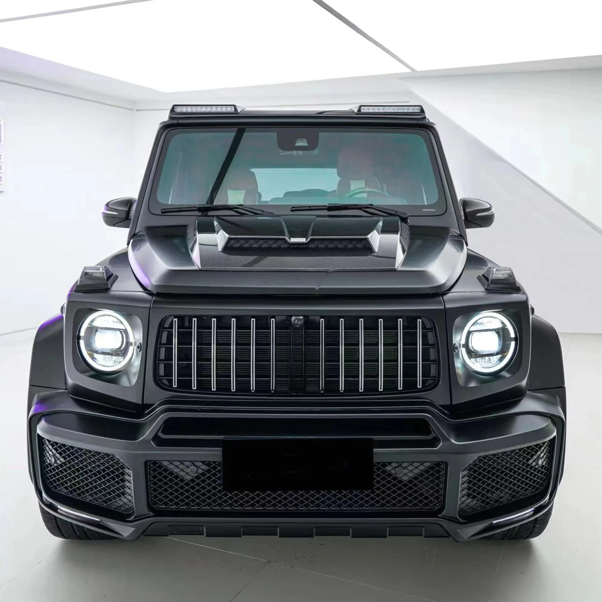 ترقية قطع غيار السيارات B نمط ألياف الكربون الجافة هود بونيه ل G الفئة W464 G63 G500 G550 2019-2024 W463A طقم الجسم