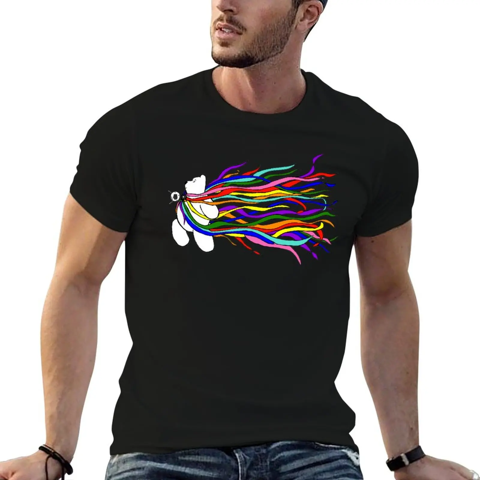 

Bear Pride - All the Rainbows T-Shirt t shirts for man graphic tees man t shirt cotton man t shirt heavy cotton T-Shirt