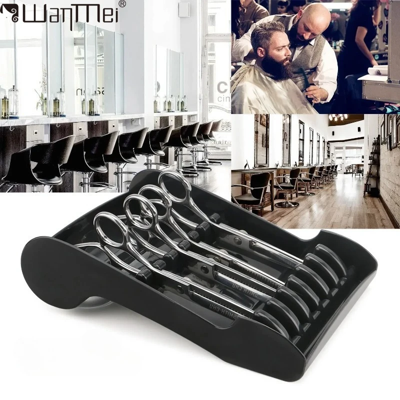 

WANMEI Barbershop Scissors Holder Professional HairCutting Scissors Rack for Stylist Scissors Organizer Storage Styling Tool