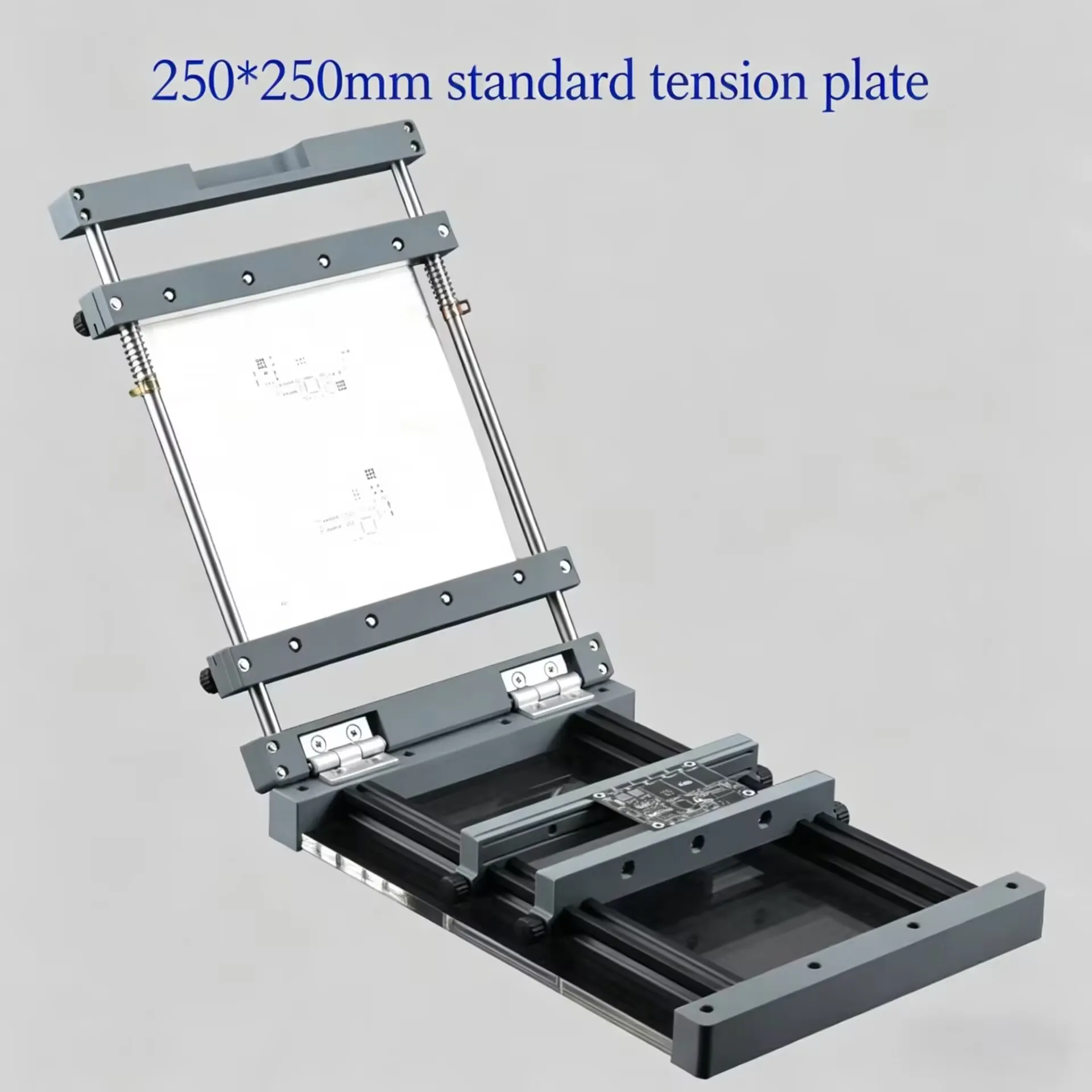 Manual Small Steel Mesh Screen Printer PCB Solder Paste Printing Station, Miniature Manual Screen Printing Tool for Electronics