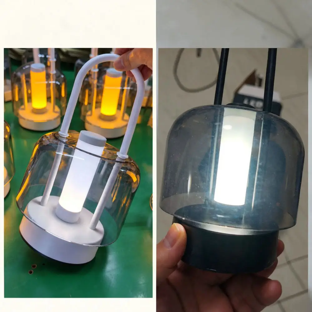 Modern LED Bedside Night Light Rechargeable Touch Switch Ambient Lamp Dimmable Decorative Lighting For Living Room Bedroom