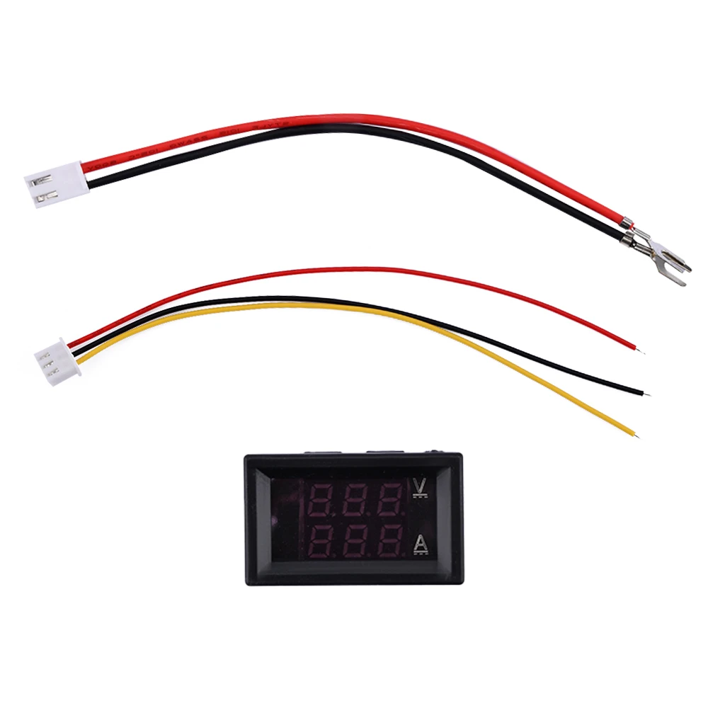 0.28 โDC4V-30V Mini woltomierz cyfrowy amperomierz 10/50/100A Panel ledowy wzmacniacza Volt miernik napiฤcia prฤ
du z wbudowanym kalibracji ukลadu