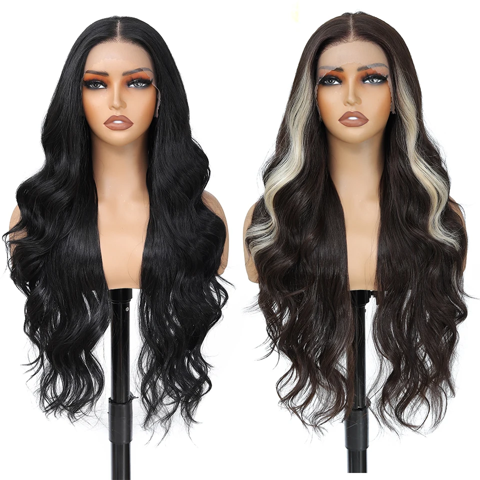 Blonde Synthetic 13*4 Lace Frontal Wigs For Women 30\