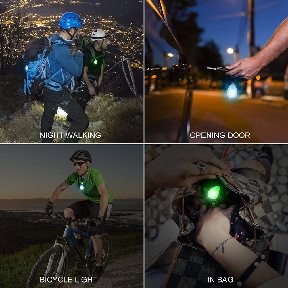 

2 Pcs Night Safety Light Dog Warning Pendant Recognizing Pet Outdoor for Security Lights