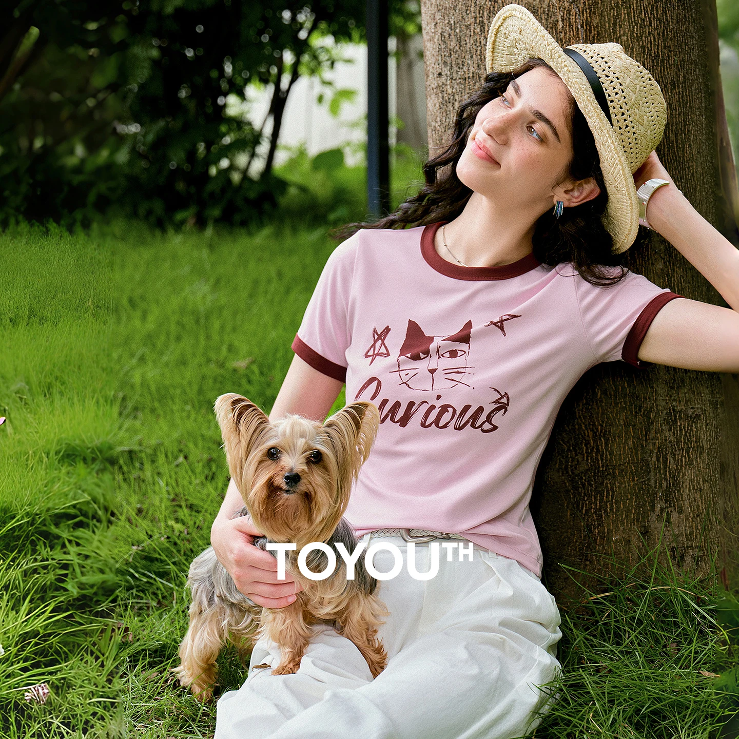 TOYOUTH Women Preppy Polo T-Shirt Summer 2026 New Arrival Contrast Color Tweed Texture Striped Short Sleeve Old Money Aesthetic