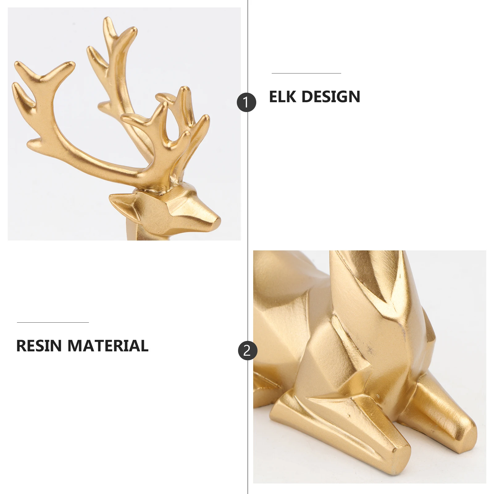 

1 Pair Elk Desktop Decoration Ornament Xmas Home Party Supply Desktop Elk Decor Festive Christmas Decoration Living