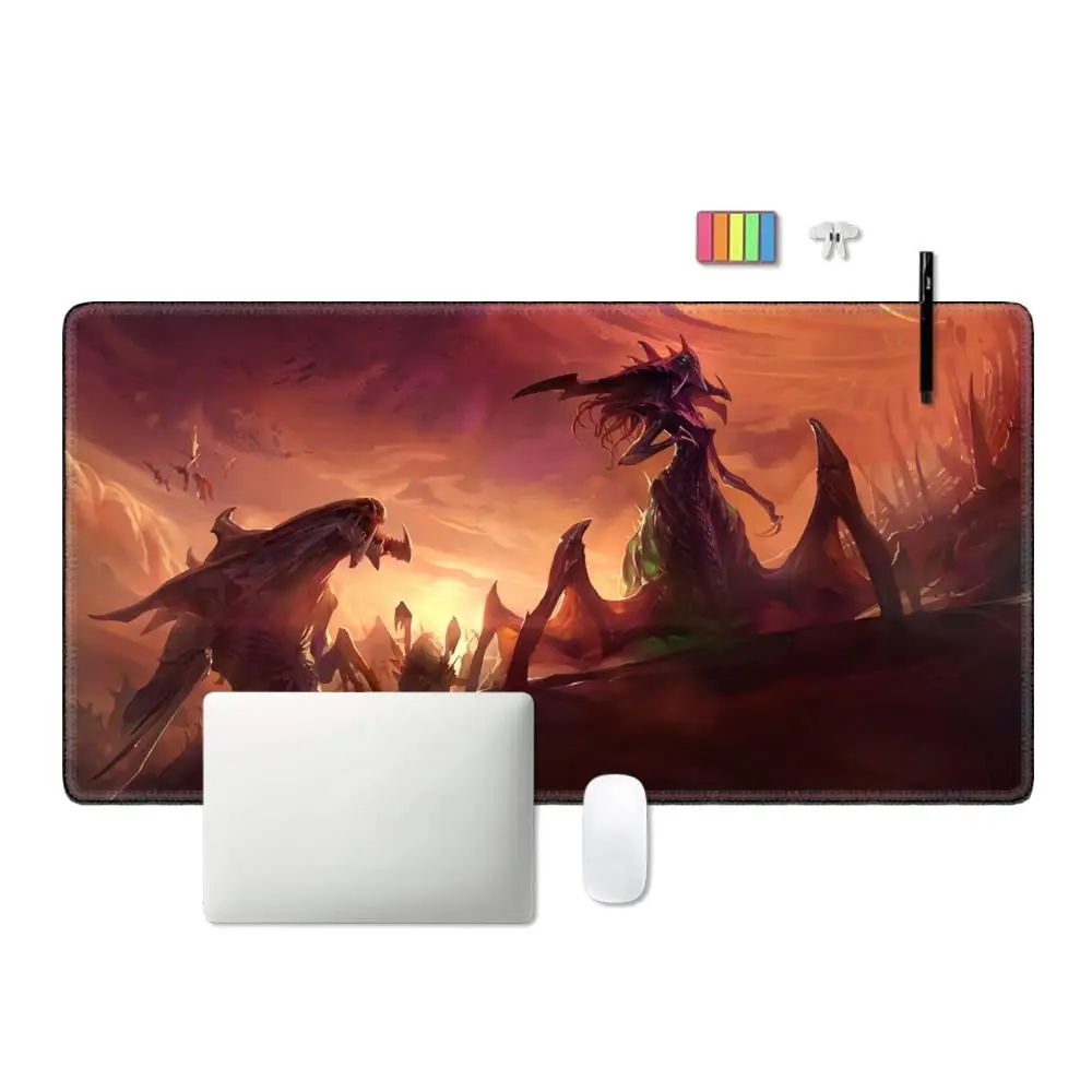 StarCraft Table Computer Desk Rug Accessories Mousepad Pc Gaming Keyboard Mouse Mats Large Office Carpet Gamer Cabinet Mouse Pad
