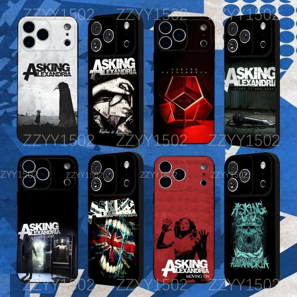 

A-Asking Alexandria Band Phone Case For iPhone 17,16,15,14,13,12,11,X,XS,8,7,Pro,Max,Plus,E,SE4,Air,Mini Black Funda Shell