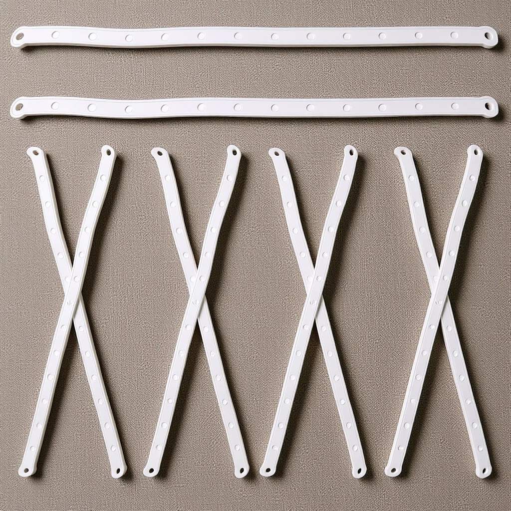 

10 Pcs Clothes Hangers White Display Strips Heavy Weight Connectors Plastic Displays Organizers Stable