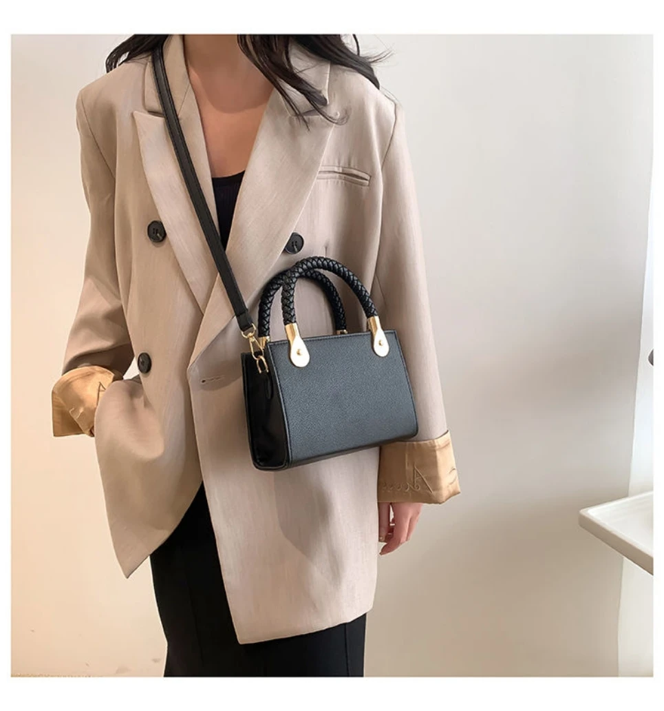 Beige 2024 Girl Woman Luxurious Shoulder PU PVC Leather Women Lady Bags Handbag Phone Case Purses Tote Lady Women\'s Hand Bag