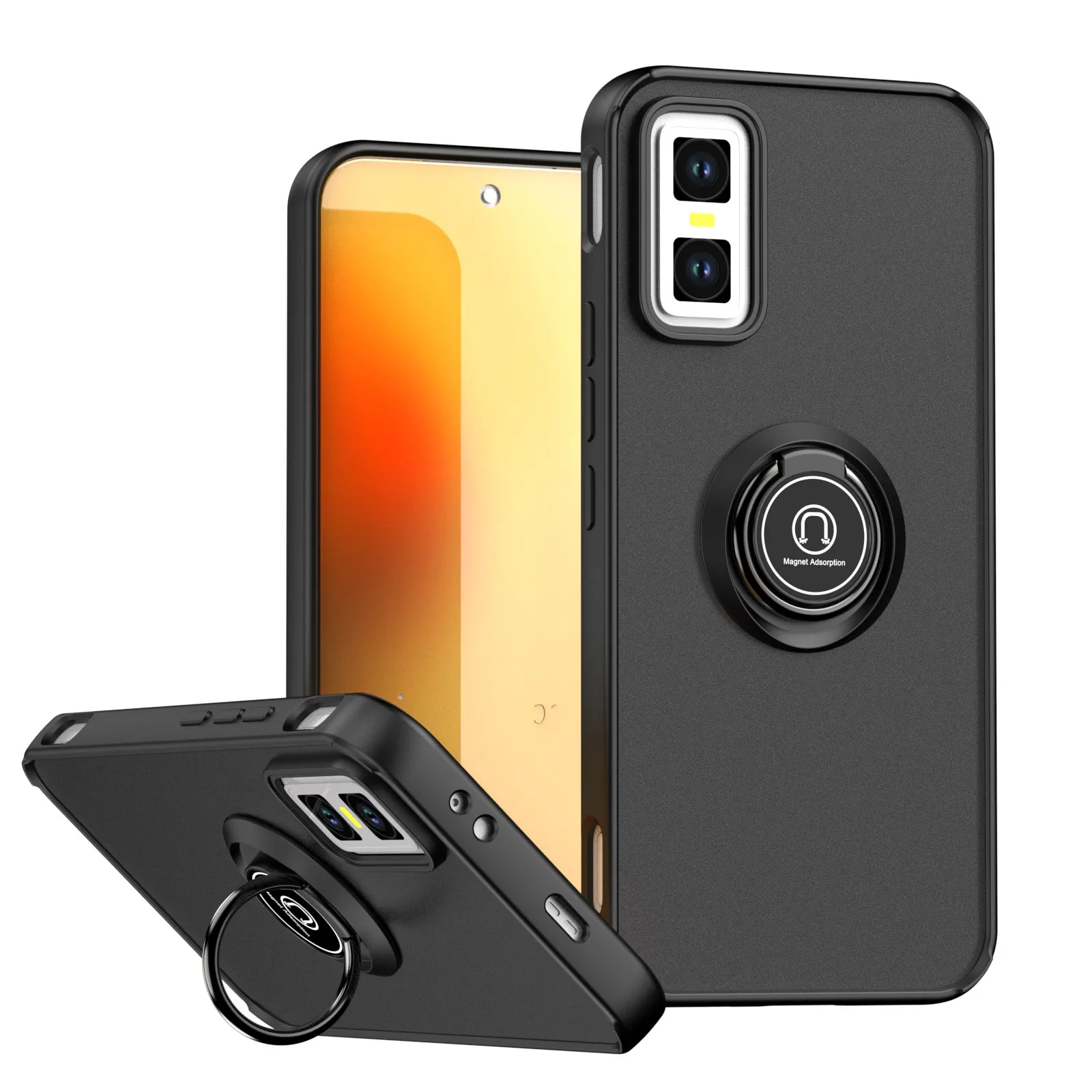 Противоударный матовый чехол для Infinix GT 30 Pro GT30 5G с кольцом-держателем и магнитной подставкой, задняя крышка, чехол-накладка