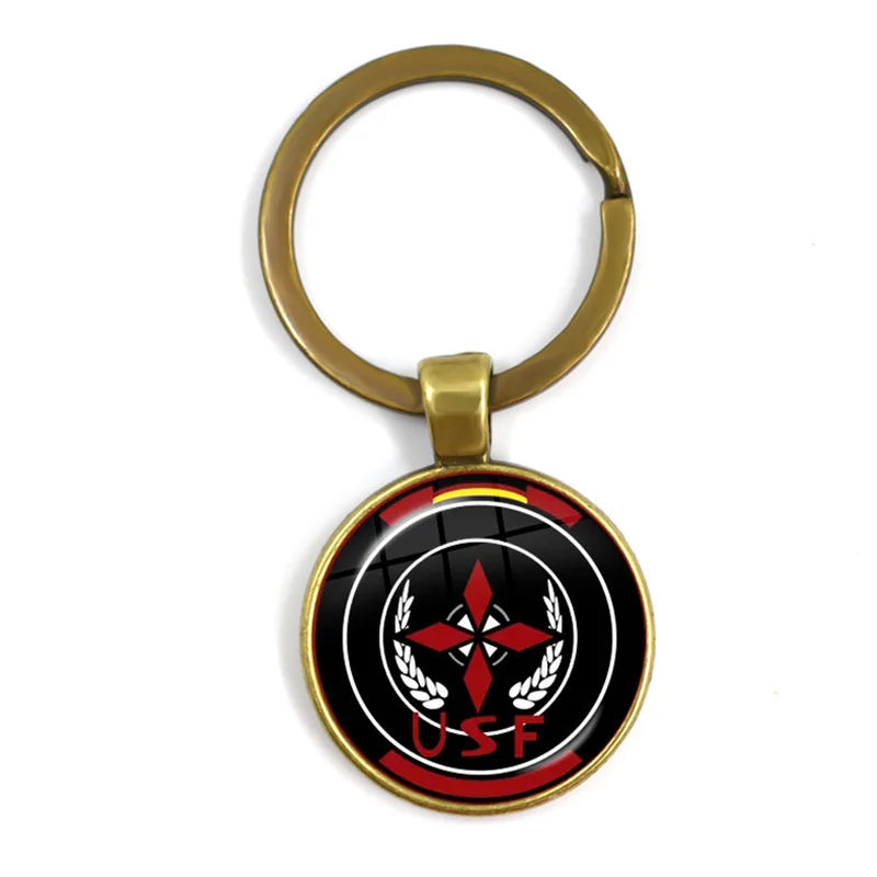 Science Horror Action Movie ResidentsEvils llavero брелок Thriller Movie Protective Umbrella Corporation Keychain Car Key Chain