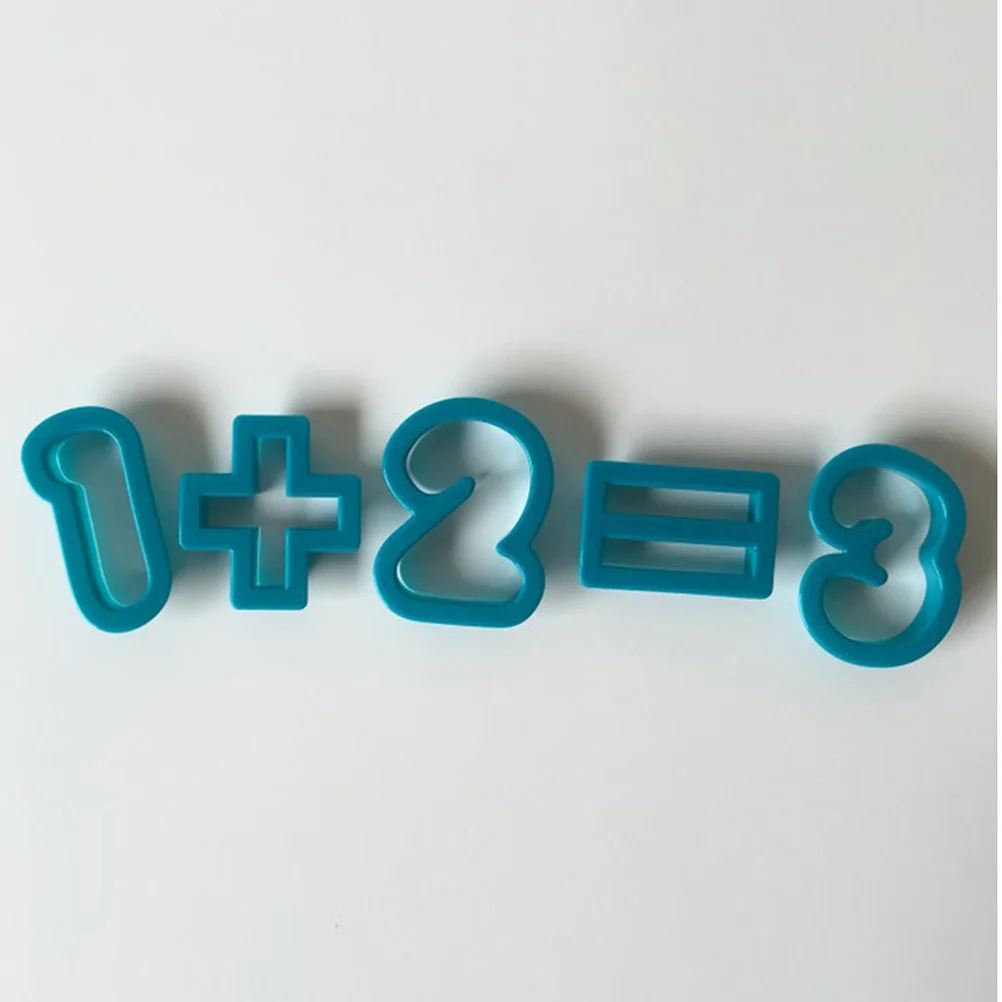 

16Pcs Number Mathematical Symbols Cookies Mold Plastic Fondant Cake Decoration DIY Baking Tools for Bread Chocolate Cupcake