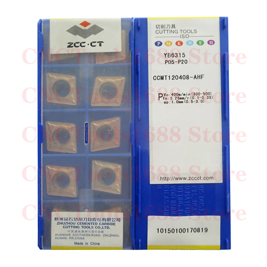 Imagem -06 - Inserções de Zcc.ct Ccmt Inserção do Carboneto Ccmt060204 Ccmt09t304 Ccmt09t308 Ccmt120404 Ccmt120408-ahf Yb6315