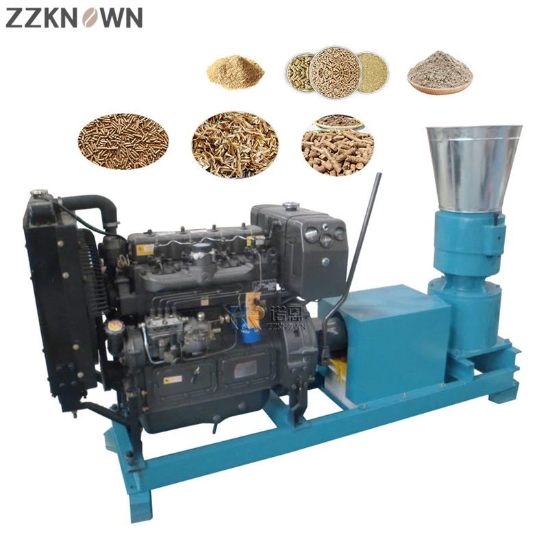 Мини-машина для изготовления куриных кормов, мельница для домашнего скота, экструдер, оборудование для фермы, корм для мелких птиц, гранулятор для кормов для домашних животных
