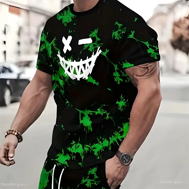 2026 New Men's Oversized Casual Tee Summer Anime Graphic Loose Short Sleeve Soft Comfortable Fashion Jersey Tops
