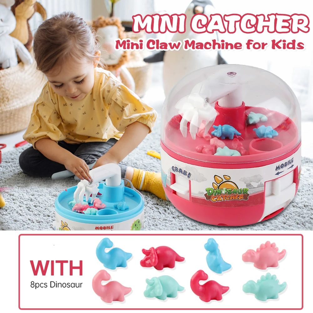 

Mini Claw Children Toys Machine Dinosaur Grabbing Machine Capsule Grabbing And Grabbing Capsule Machine Interactive Toy