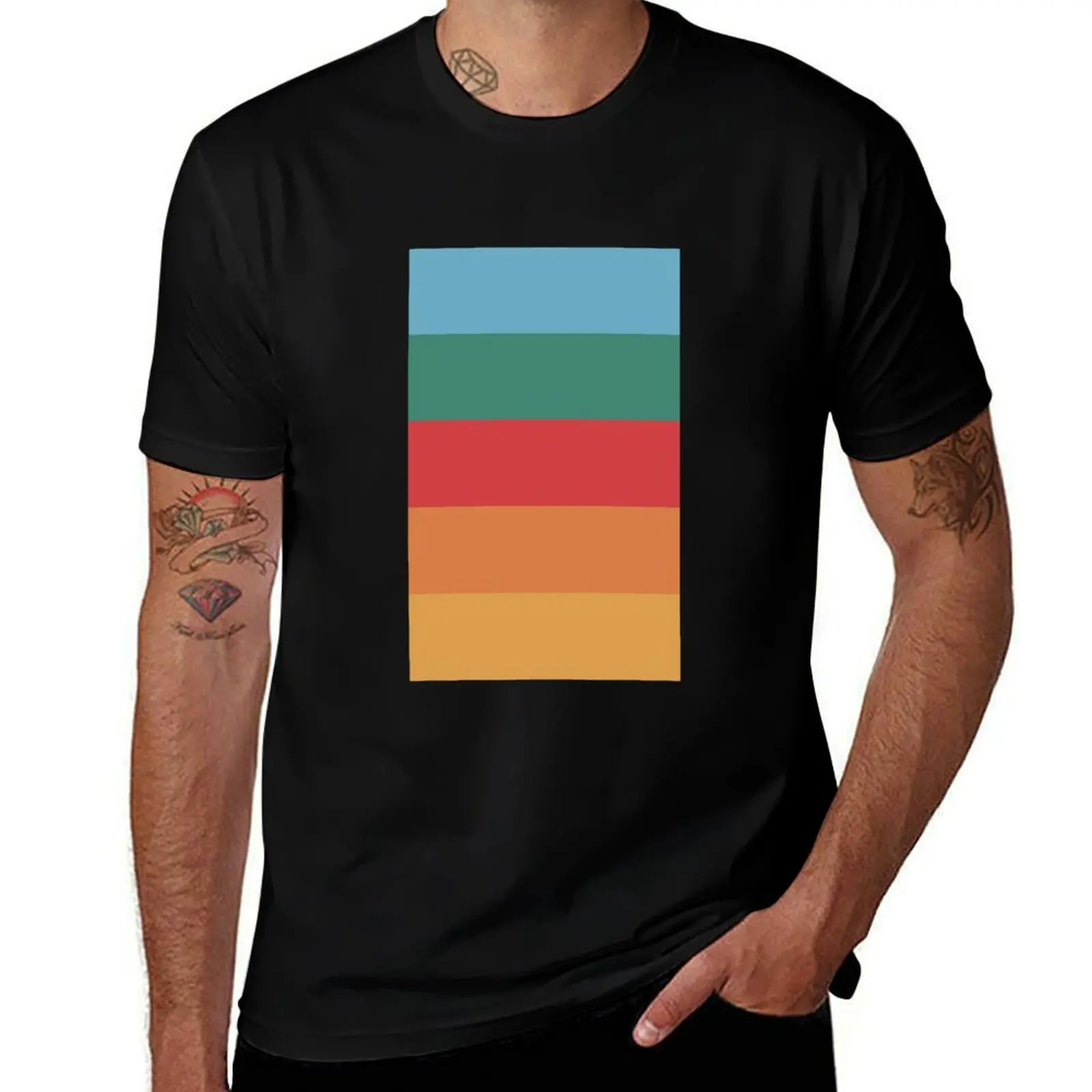 

Wes Anderson Palette (Darjeeling Limited) T-Shirt Casual All Match Short Sleeve T-Shirt