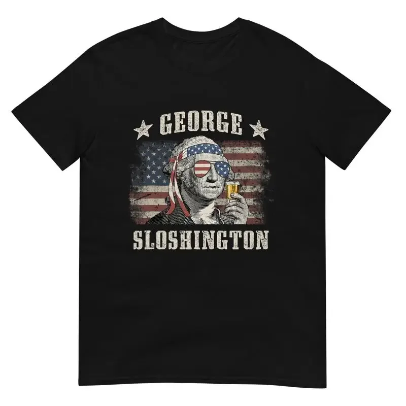George Sloshington 4Th Of July Party Washington Funny T Shirt