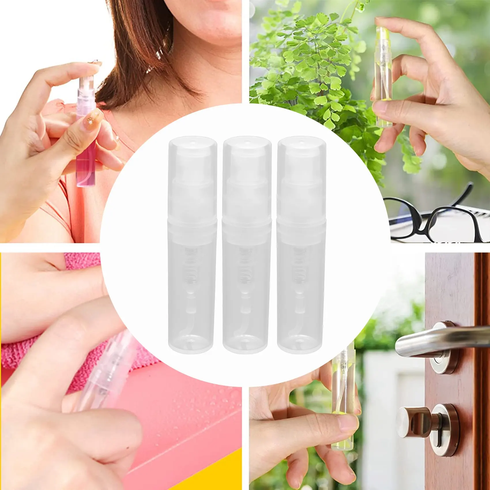 N98R 30Pcs Clear 2Ml Atomizer Plastic Bottle Spray Disposable Perfume Empty Sample Bottle For Travel Party