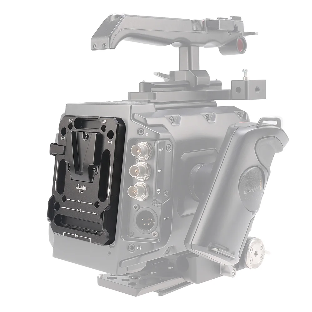 Pelat adaptor baterai dudukan V dengan lengan ekstensi pemisah suplai daya untuk Sony untuk aksesori fotografi kamera DSLR Canon