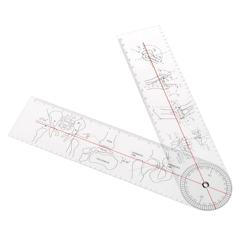 Goniometer Angle Medical Ruler Rule Joint Orthopedics Tool Instruments Plastic #319