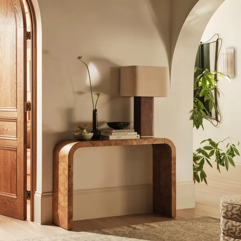 

French Modern Durable Solid Birch, Entrance Console Hotel, Lobby Access Product Rack Creative Home Bedroom