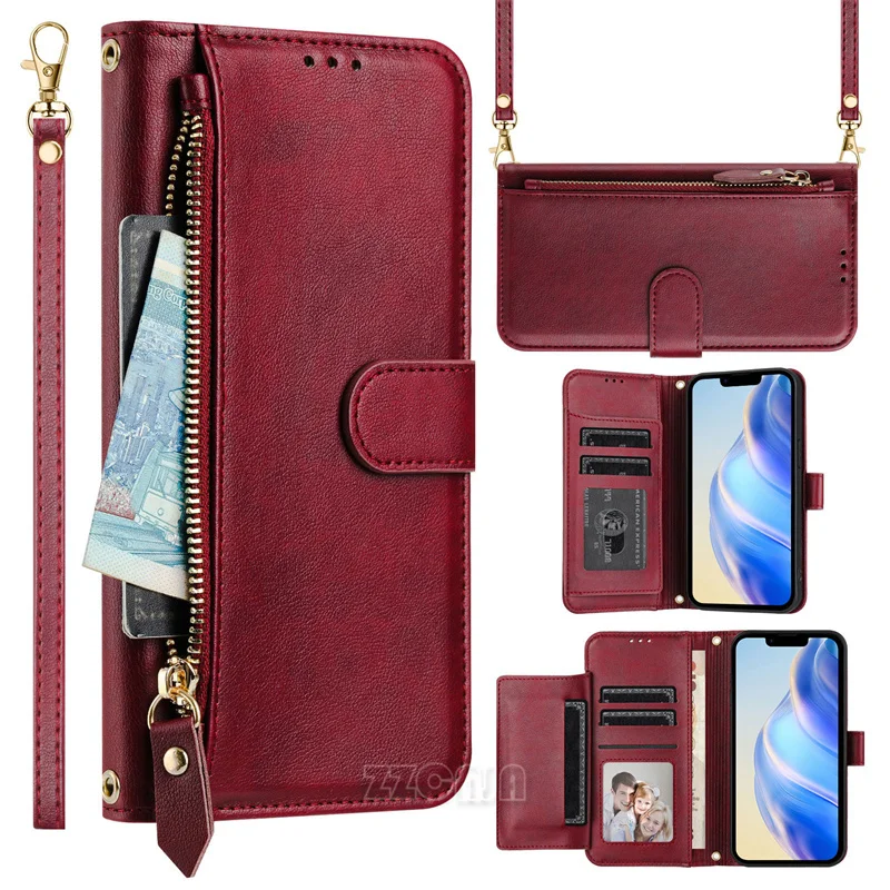 Zipper Wallet For Huawei Mate Pura 70 Pro Plus Mate 60 Pro+ P60 Art P50 P40 Case Flip Retro Style Leather Card Slots Stand Cover