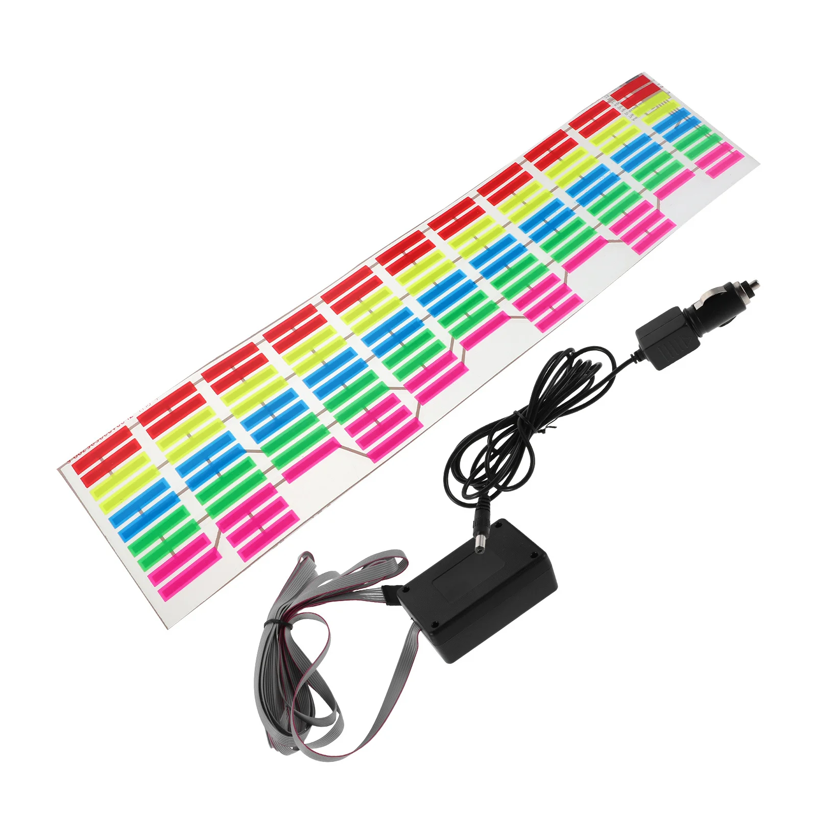 

Music Activated LED Car Lights Sound Control Rhythm Lamp Multicolor Voice Activated Sticker Automotive Interior Lighting