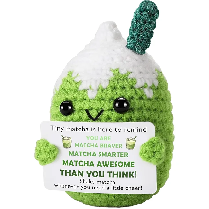 Cute Positive Crochet Animals, Emotional Support Gift