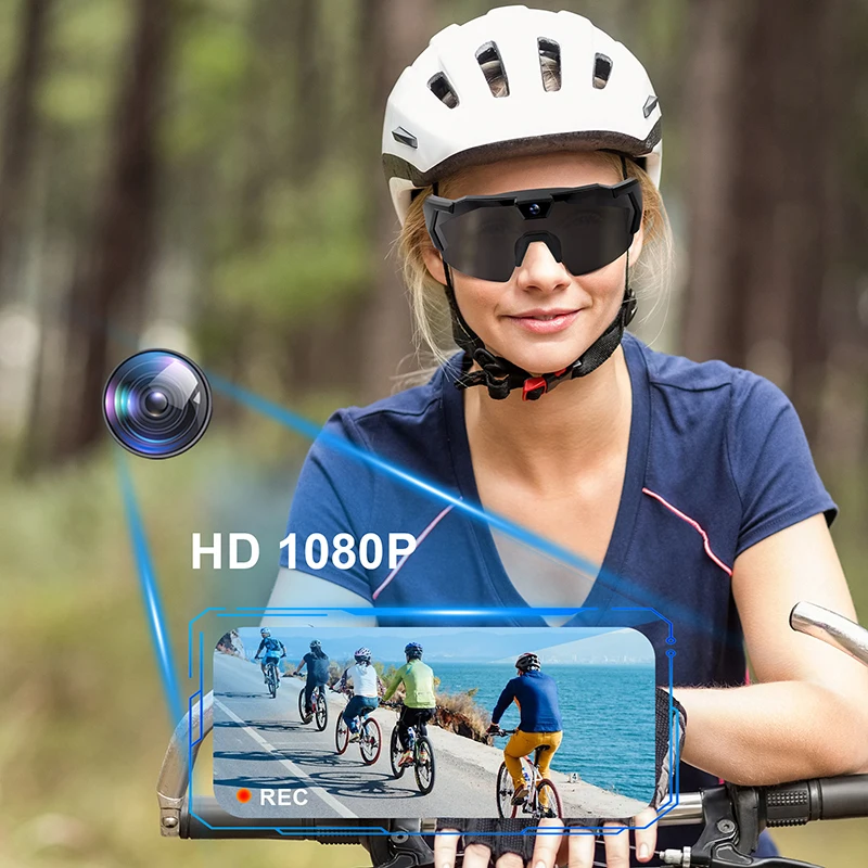 1080P HD مسجل فيديو WIFI APP الرياضة في الهواء الطلق كاميرا DV نظارات ذكية زاوية واسعة 170 °   كاميرا رياضية كاميرا ركوب التزلج