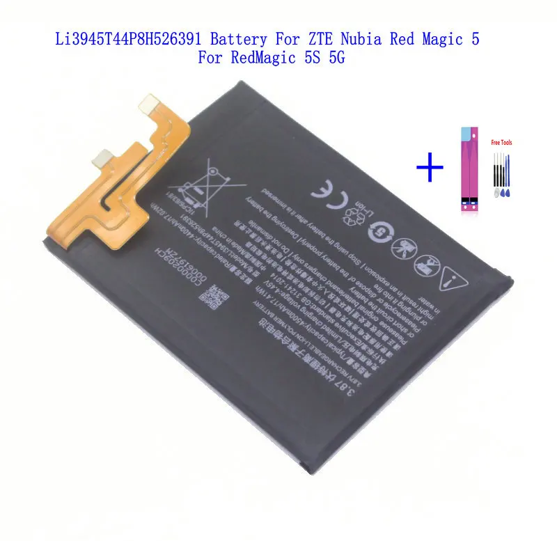 1x New 4500mAh Li3945T44P8H526391 Replacement Battery For ZTE Nubia Red Magic 5 RedMagic 5S 5G Batteries + Repair Tools kit