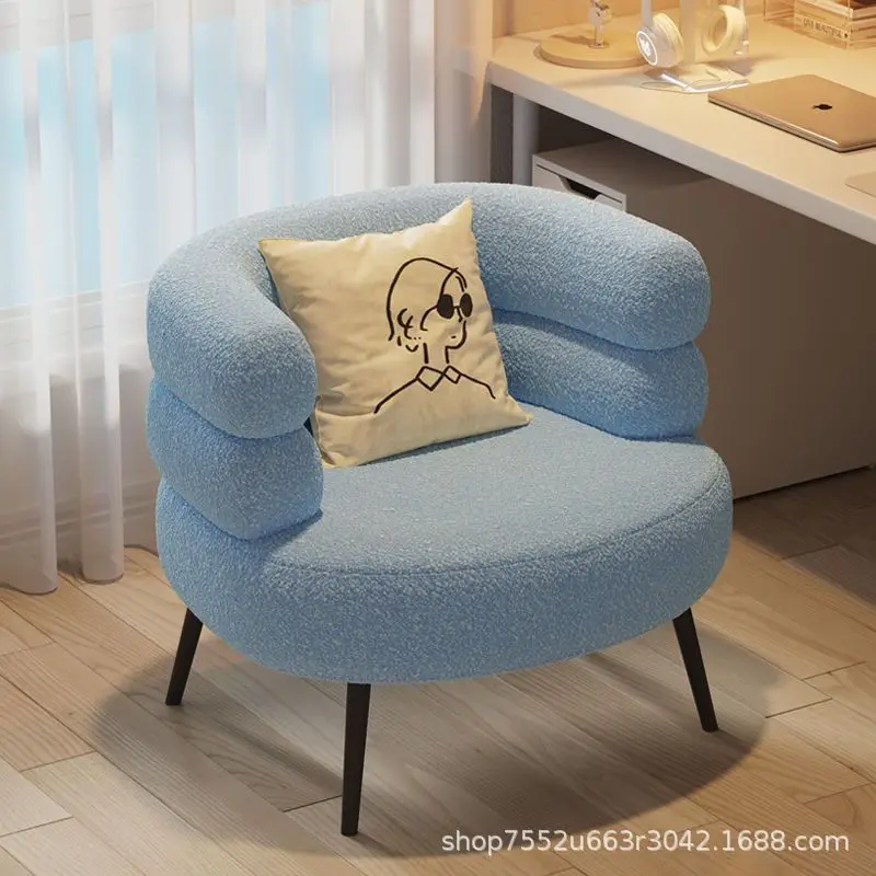Internet beroemdheid rugleuning bank lamswol luie fauteuil woonkamer slaapkamer garderobe casual make-up stoel dressoir stoel