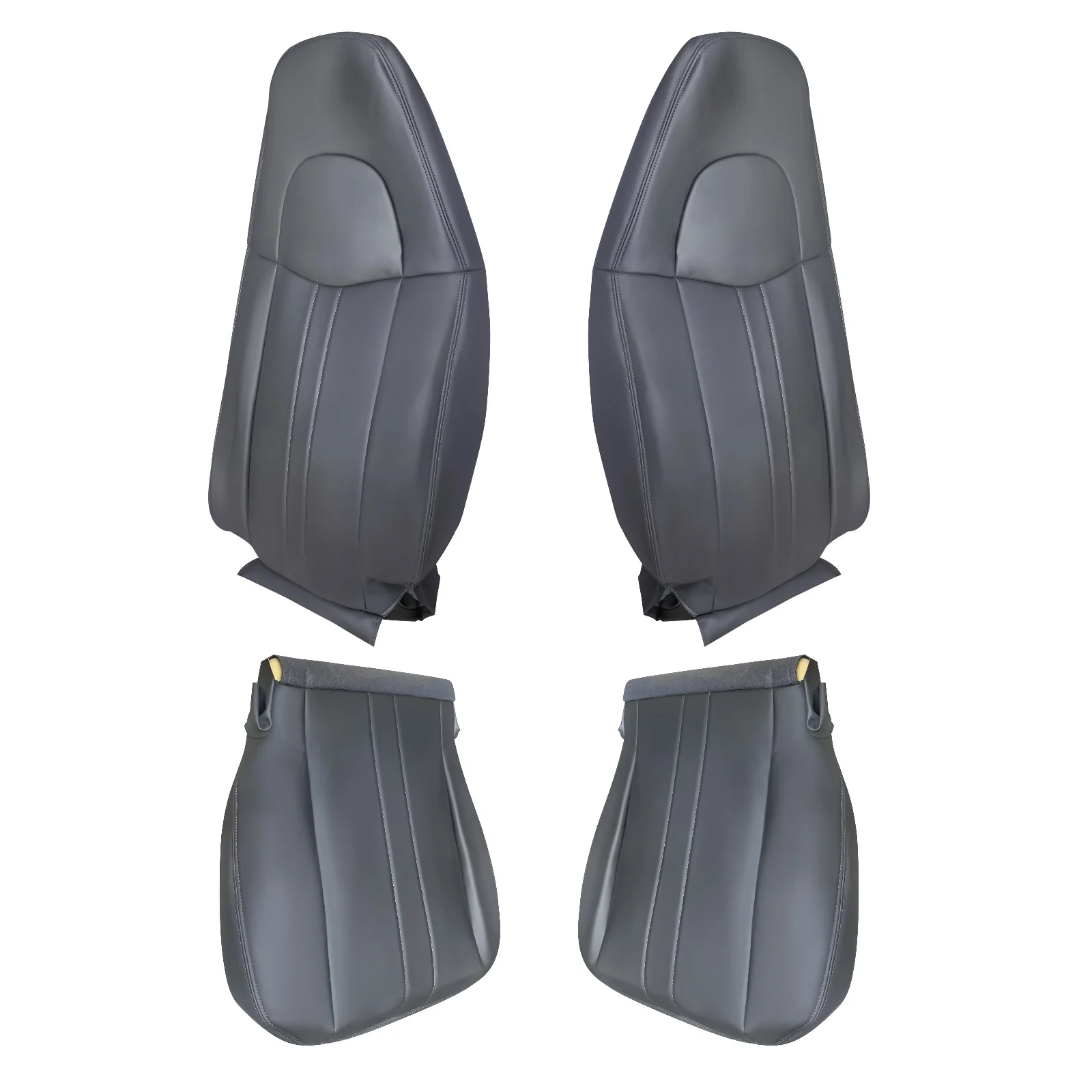 Driver Passenger Seat Cover Dark Gray For Chevy Express 1500 2500 3500 4500