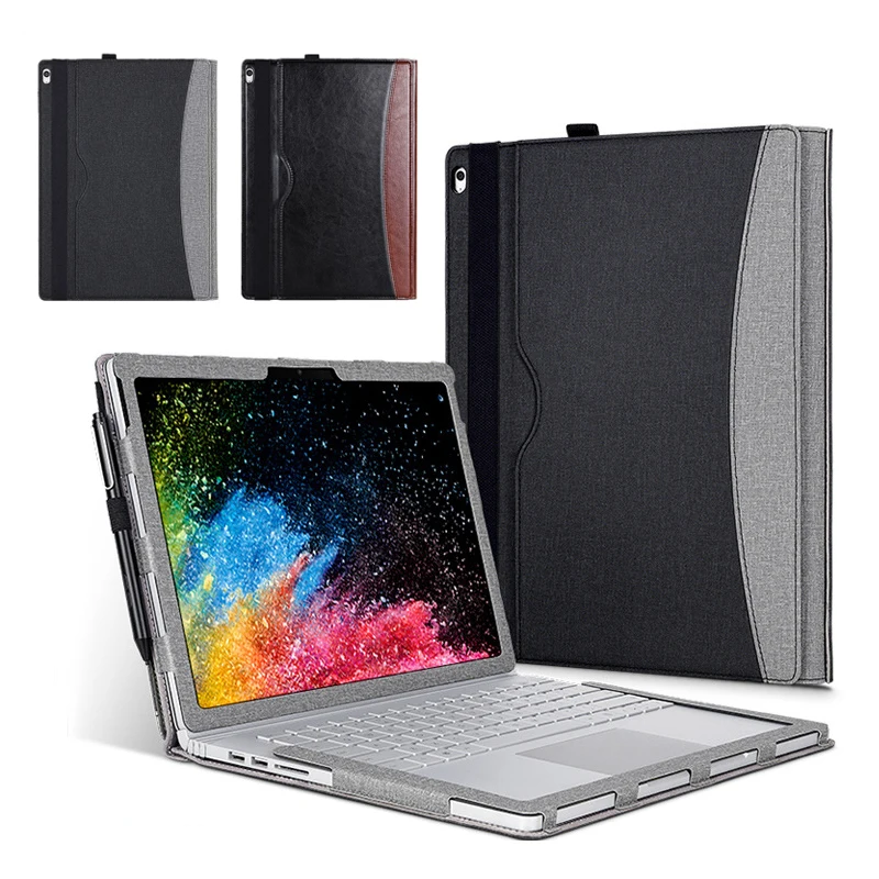 Luxury Laptop Case for Microsoft Surface Book 3 2 1 13.5 Inch Sleeve Case Detachable Stand for Surface Book 1/2/3 Protect Cover