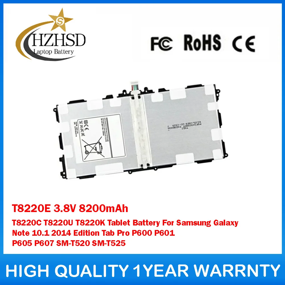 

T8220E 3.8V 8200mAh T8220C T8220U T8220K Tablet Battery For Samsung Galaxy Note 10.1 2014 Edition Tab Pro P600 P601 P605 P607