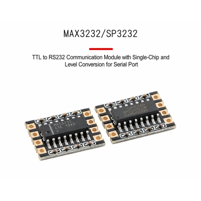10PCS MAX3232/SP3232 TTL to RS232 Communication Module Microcontroller Level Conversion Serial Port Module