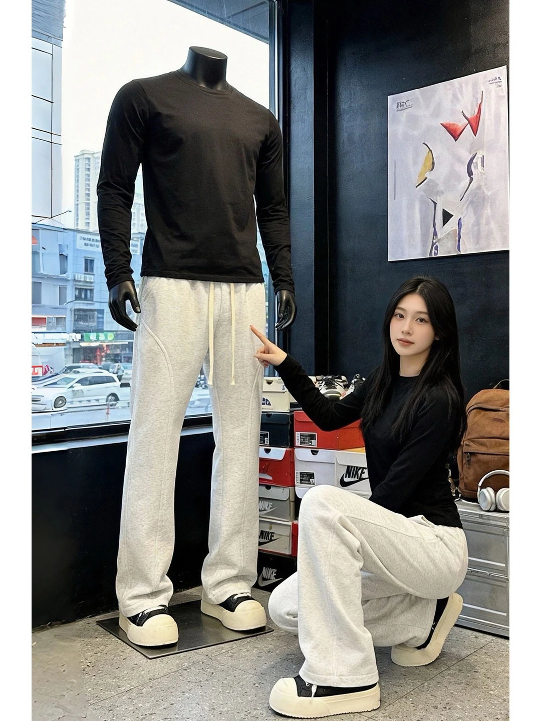 

Мужские повседневные брюки Cleanfit: весенние, белые, с прямым кроем, американского стиля, из плотной ткани, расклешенные