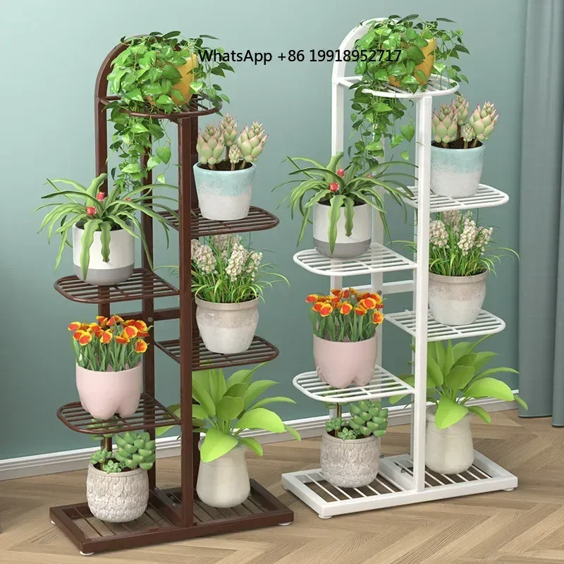 iron-plant-shelf-multi-pot-holder-for-indoor-outdoor-use-practical-display-rack-for-potted-flowers