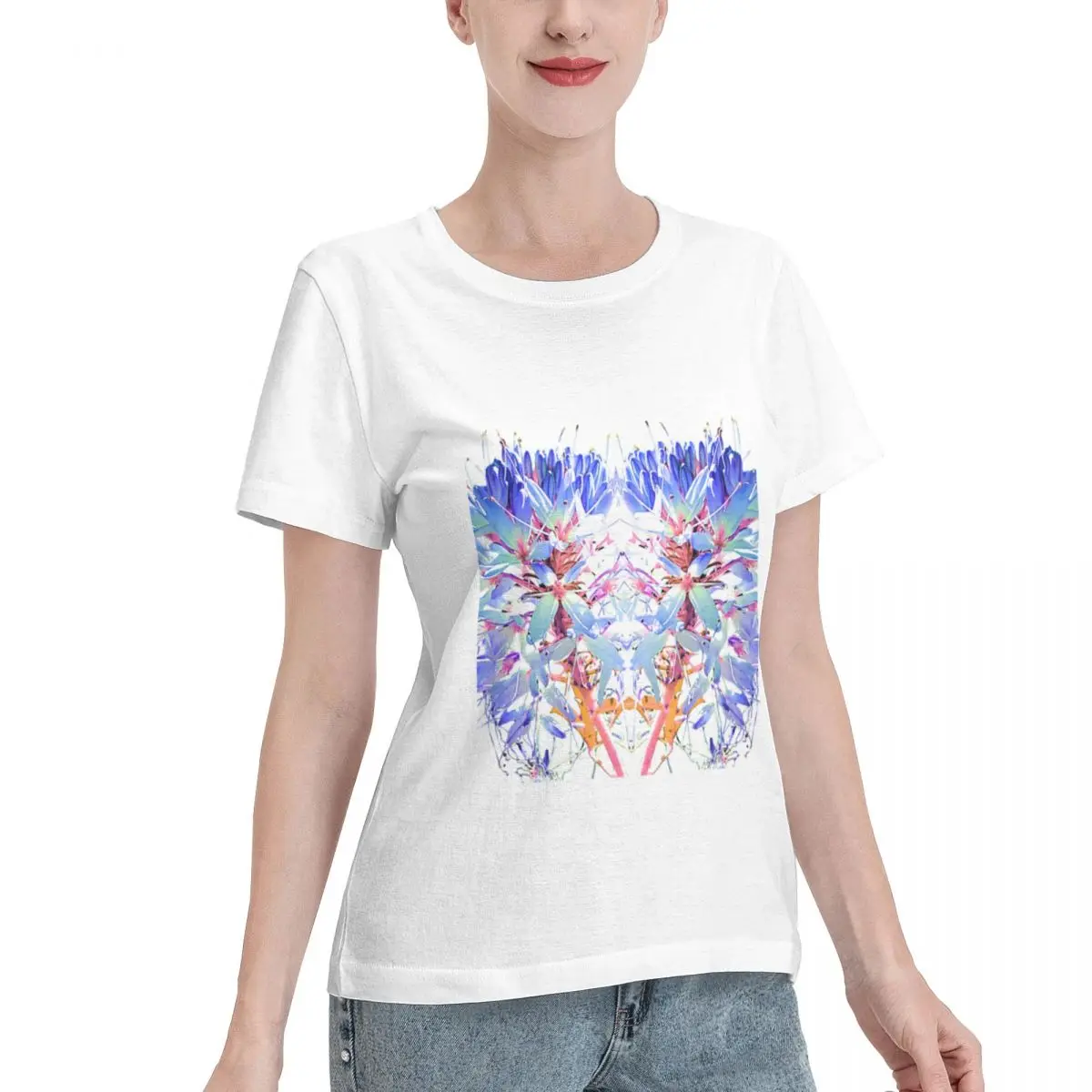 Summer Staple The Mind In Bloom Women's T-shirt Vacation Non Fading Tee