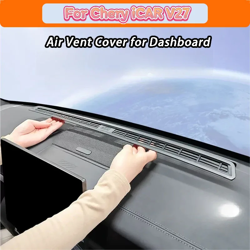 

Car Air Vent Cover For Chery iCAR V27 2026 Dashboard Air Outlet Dustproof Anti-Blocking Net Interior Modification Upgrade Acces