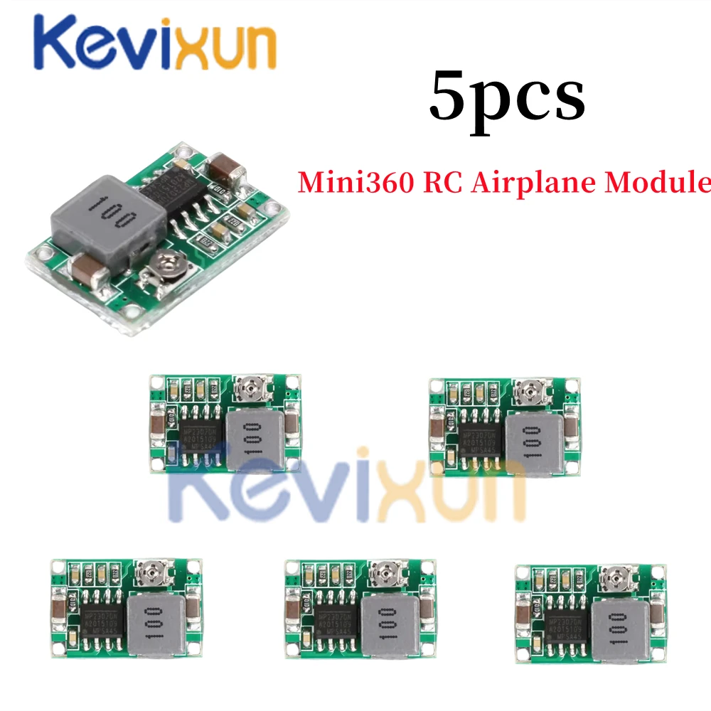 5/10/15/20pcs Mini360 RC Airplane Module Mini 360 DC Buck Converter 2A Step Down Module 4.75V-23V to 1V-17V 17x11x4mm LM2596