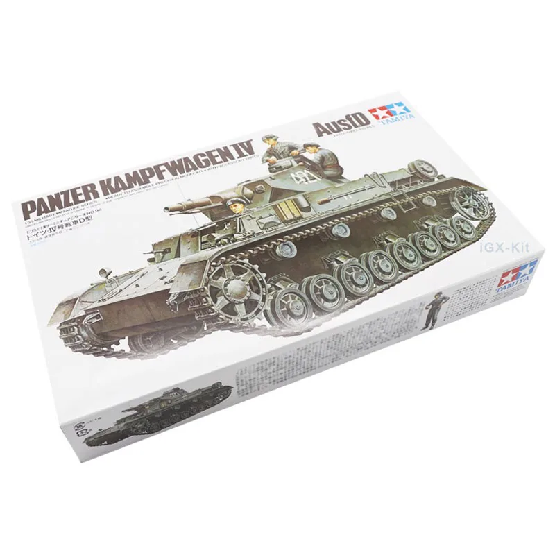 Tamiya 35096 1/35 Scale WWII German Panzer IV Ausf D Tank Display Collectible Toy Plastic Assembly Building Model Kit