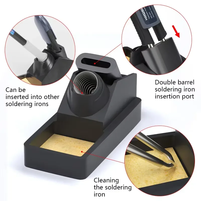 T12 High Precision SMD Soldering Tweezers Station Constant Temperature Soldering Iron Kit for Mobile Phone PCB Rework
