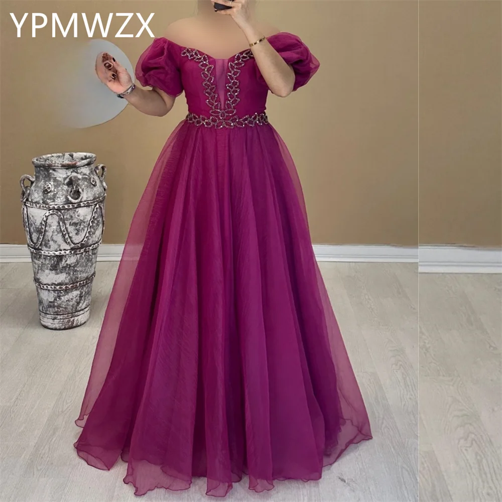 

Customized Prom Gown Evening Formal Dress Women YPMWZX V-neck A-line Floor Length Skirts Draped Bespoke Occasion Dresses Party O