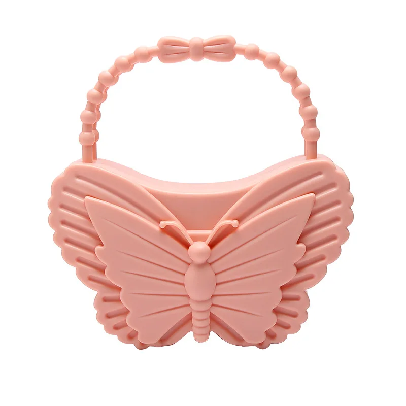 New Butterfly Women\'s Bag PVC Fashion Jelly Bags Candy Color Handbags Outdoor Picnic Bags Fashion Trend Casual Handbag Female