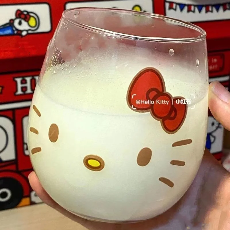 

Kawaii Hello Kitty, новинка, большая чашка для воды с животом, чашка для молока, сока, напитков, воды, милая мультяшная девушка, кухонные принадлежности, украшение мебели